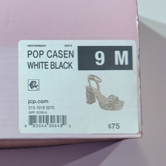 Pop Snakeskin Ankle Strap Heels - Picture 6 of 6